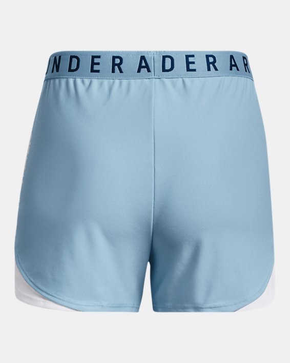 กางเกงขาสั้น UA Play Up Shorts 3.0 สำหรับผู้หญิง in Blue image number 5